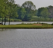 The par-4 ninth hole on the Woodlands nine at Shaker Run Golf Club is one of the best holes in Ohio. 